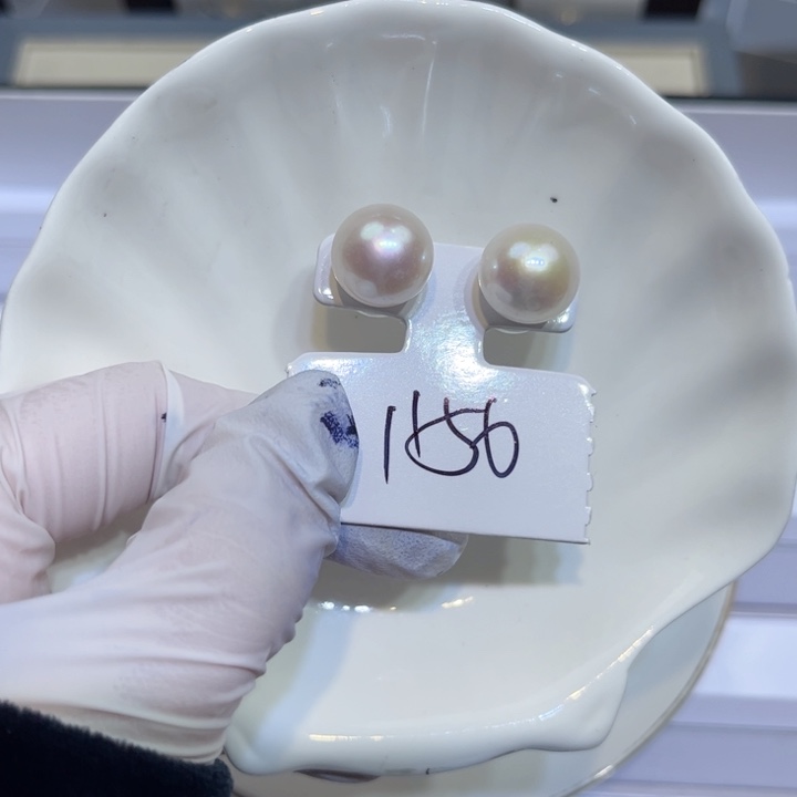 淡水珍珠耳饰银S925镶嵌