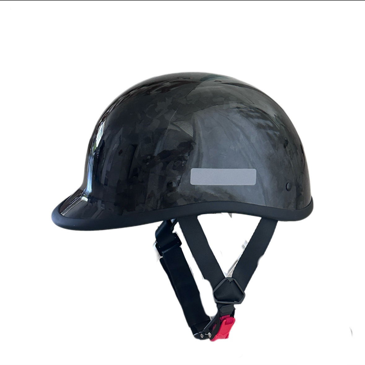 碳纤维摩托车头盔复古巡航超轻半盔男女通用骑行瓢盔