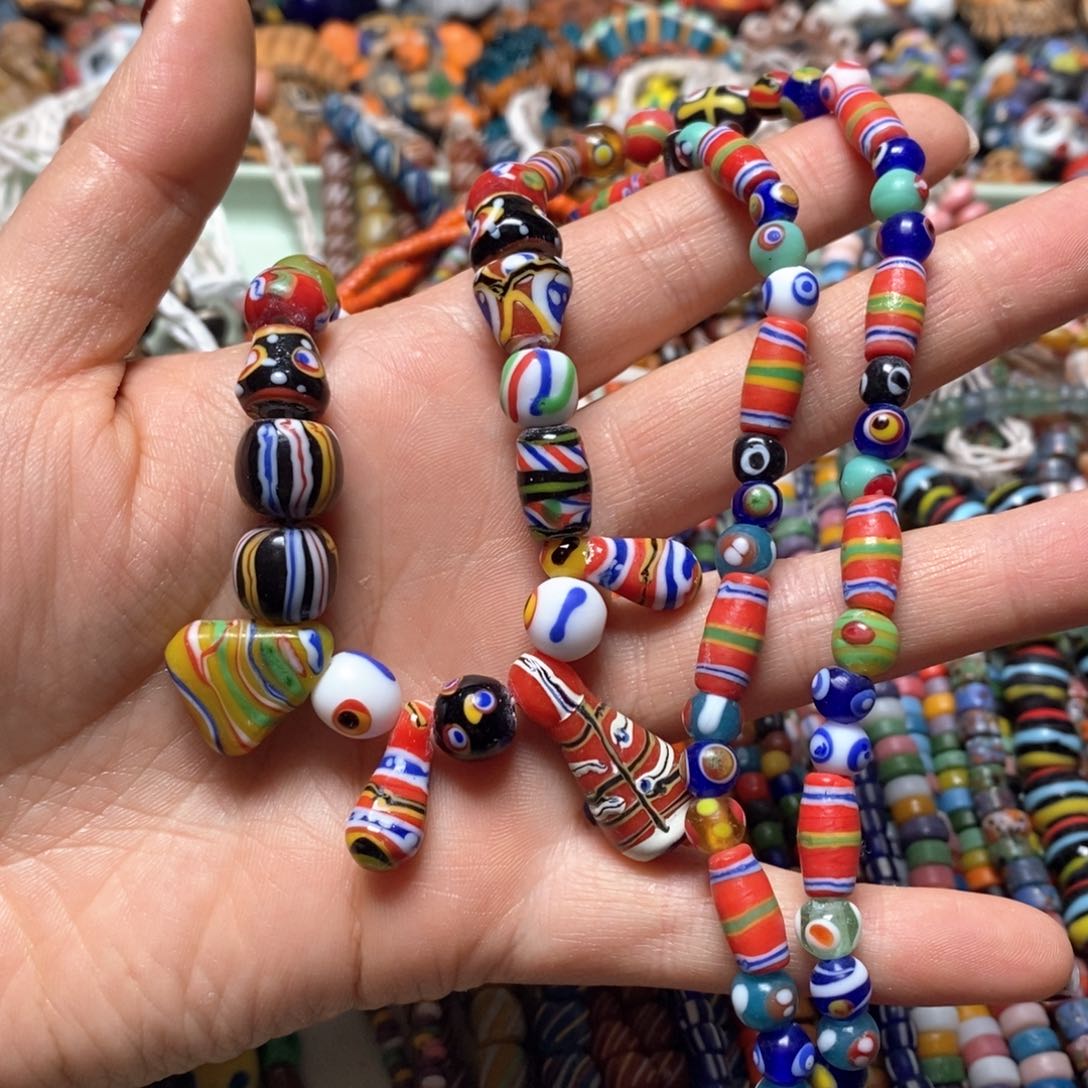 琉璃颈饰印度尼西亚链子