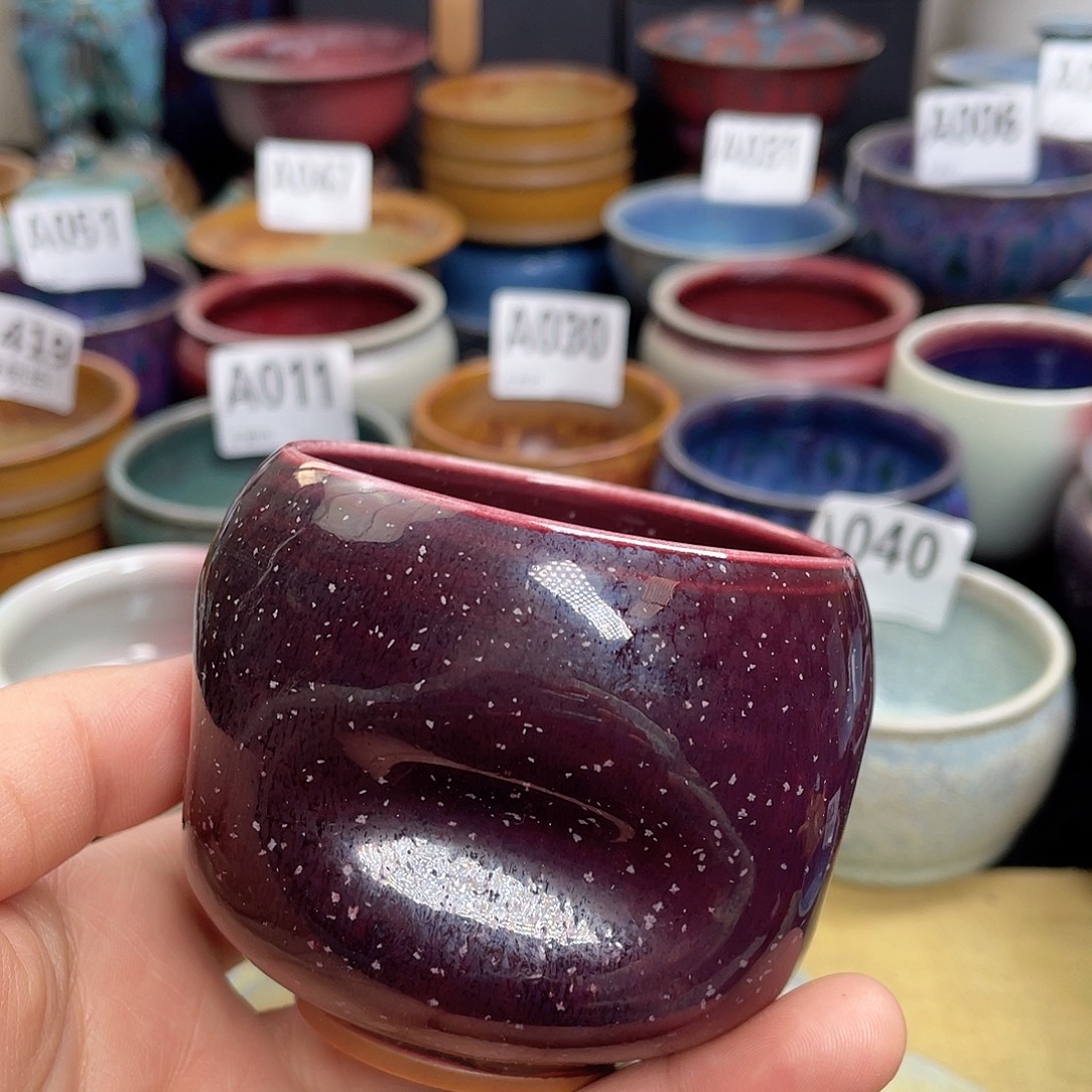 伯***丘陶摆件神后钧瓷原产地高温煤烧