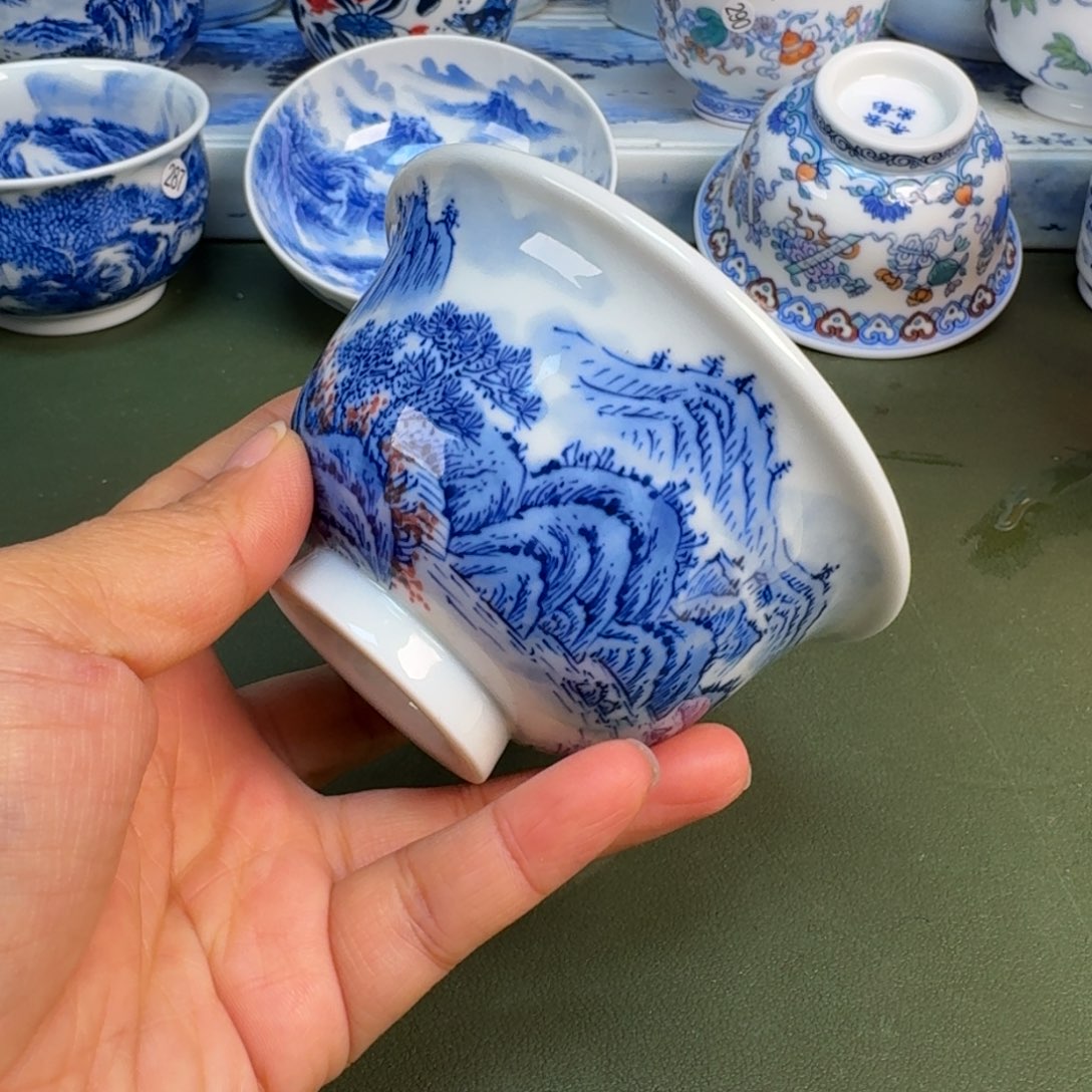 陶景德镇纯手绘茶具圆圆285