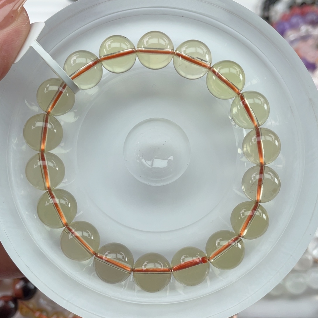 未镶嵌水晶手串027巴西黄水晶11m+