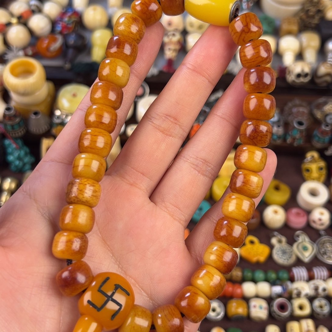 凤眼菩提吊坠手持