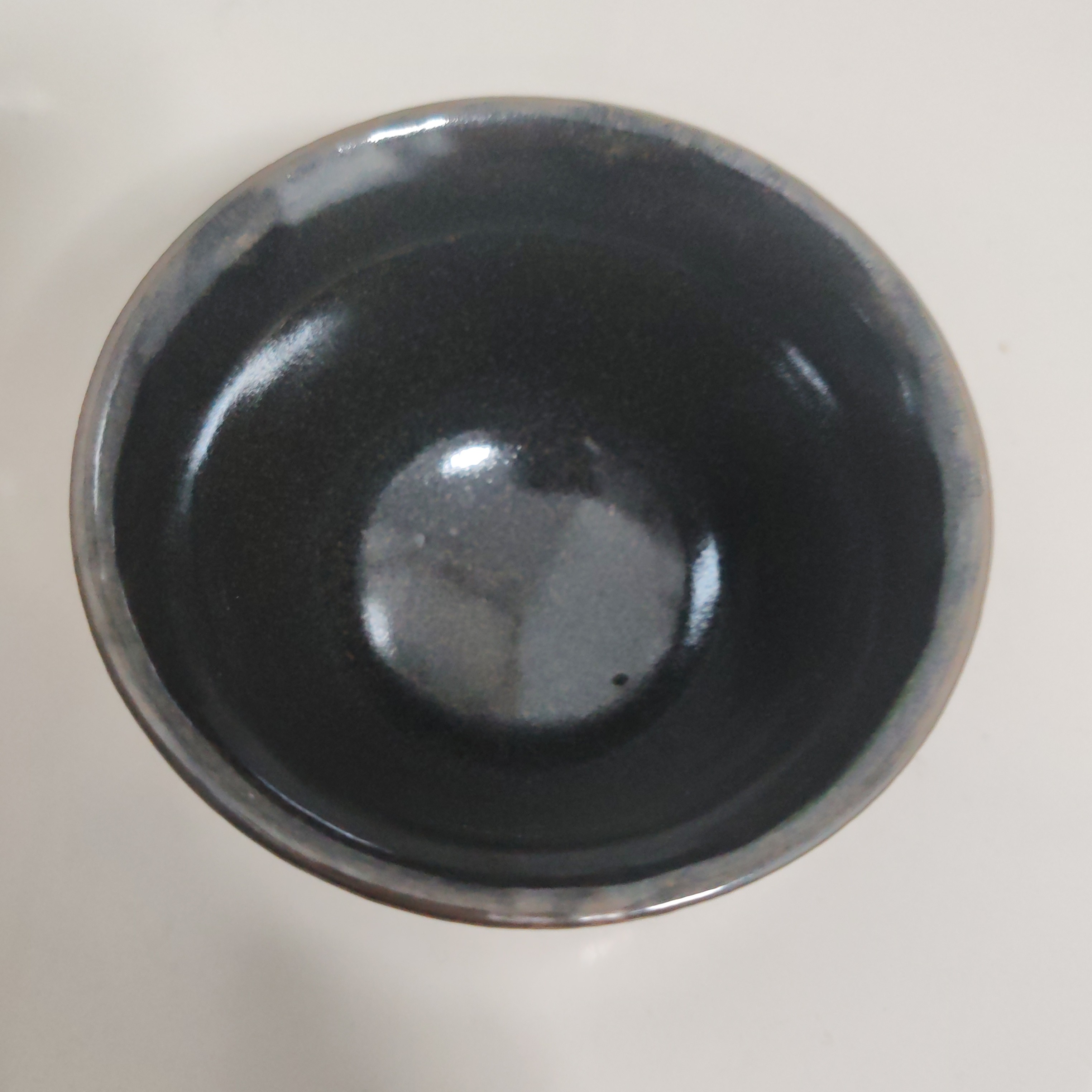 宋点建阳茶乌金釉建盏黑瓷抹茶碗束口盏手工主人杯复古