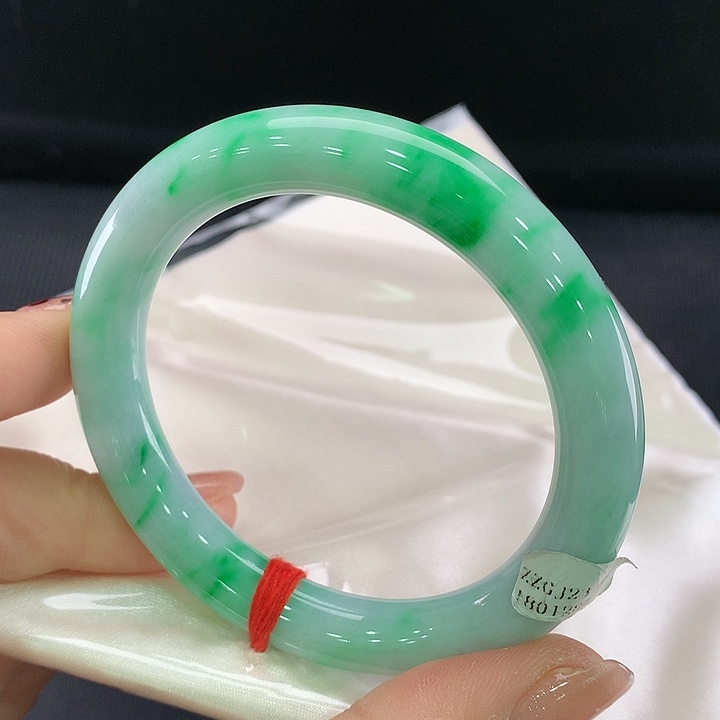 翡翠手镯未镶嵌圆条55-56