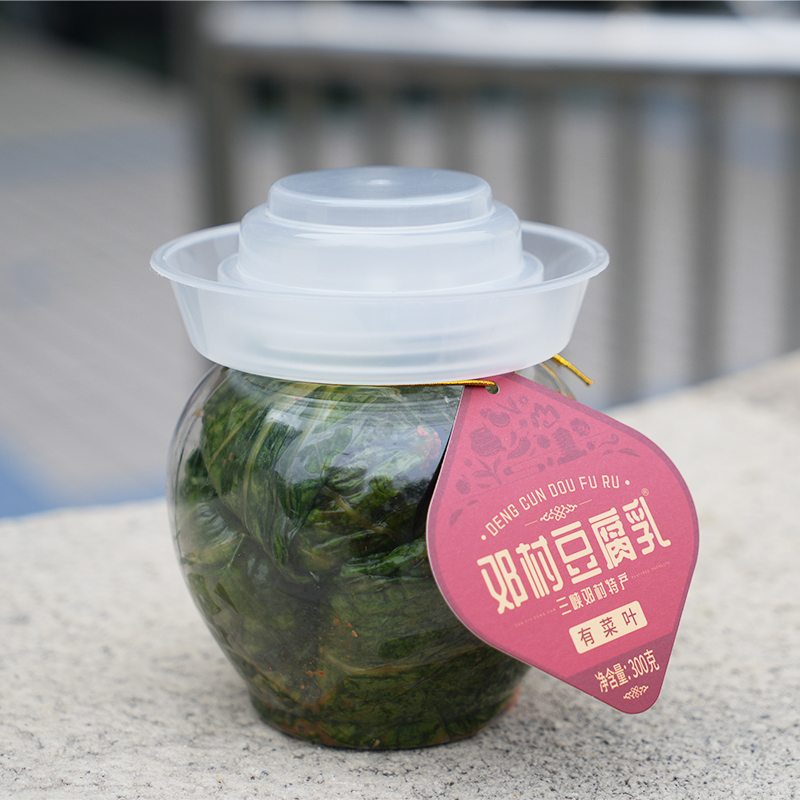 邓村豆腐乳300g坛装三峡特产白菜叶霉豆腐无油香辣手工非遗