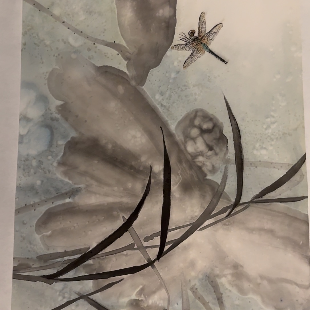 国画恽老师画作画作