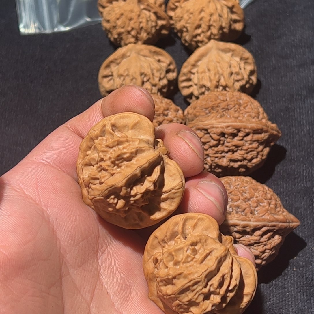 青***叠吊坠文玩核桃图图