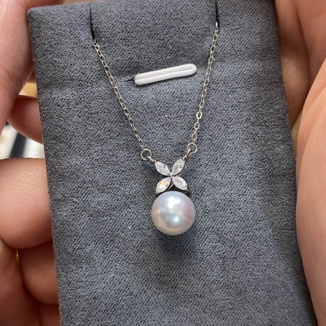 海水珍珠吊坠(赠链)银S925镶嵌