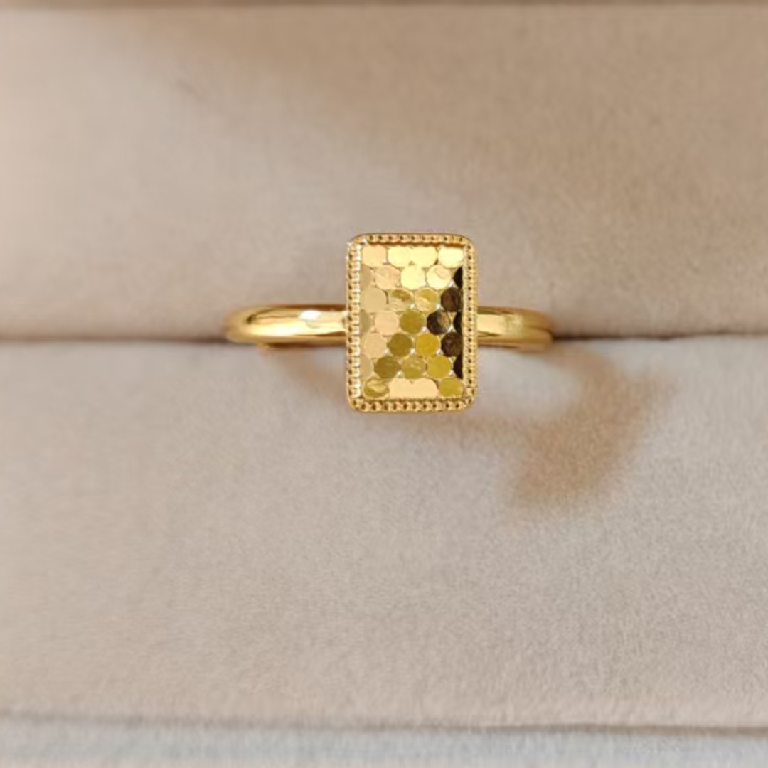高端精品铜合金活口长方形龙鳞戒指爆款