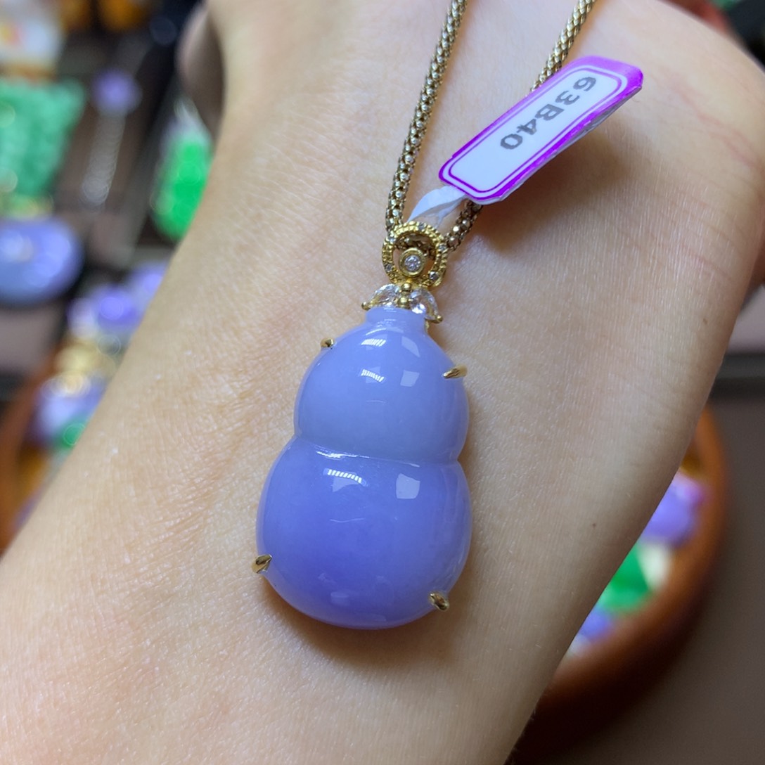 【闪购商品】翡翠颈饰18K金镶嵌翡翠