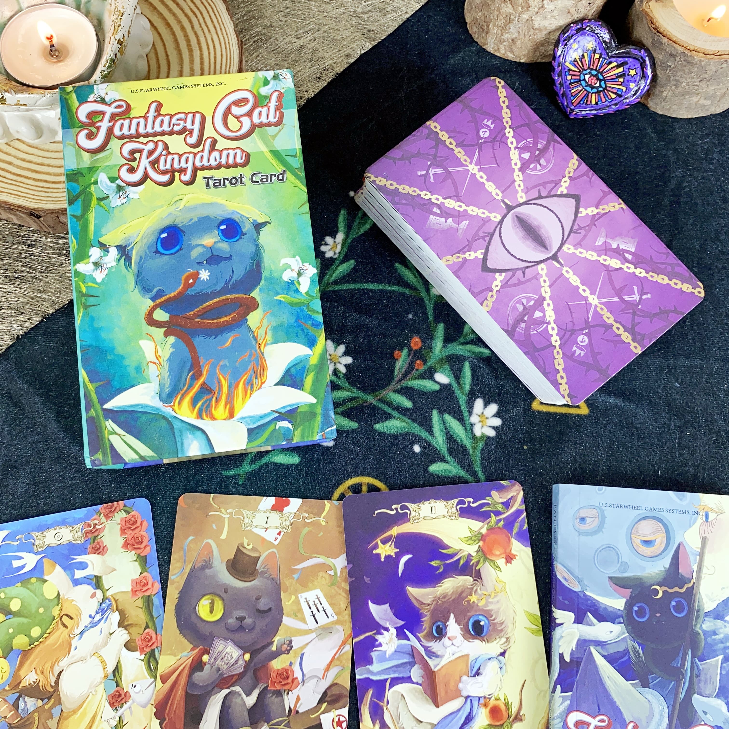 正版【奇幻猫王国】塔罗牌韦特Fantasy Cat Kingdom Tarot taluo