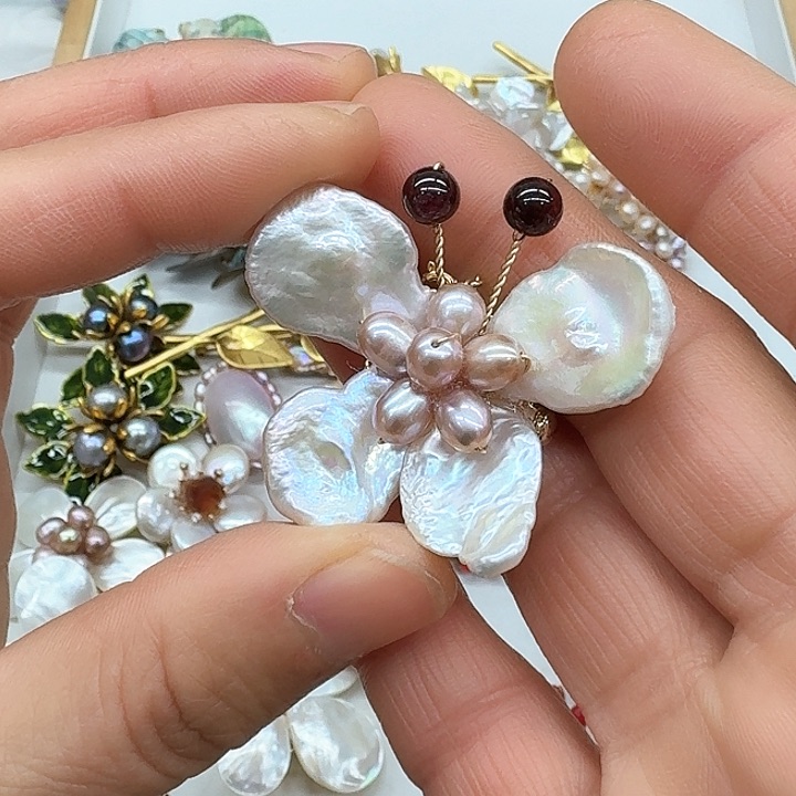 淡水珍珠珍珠银S925镶嵌