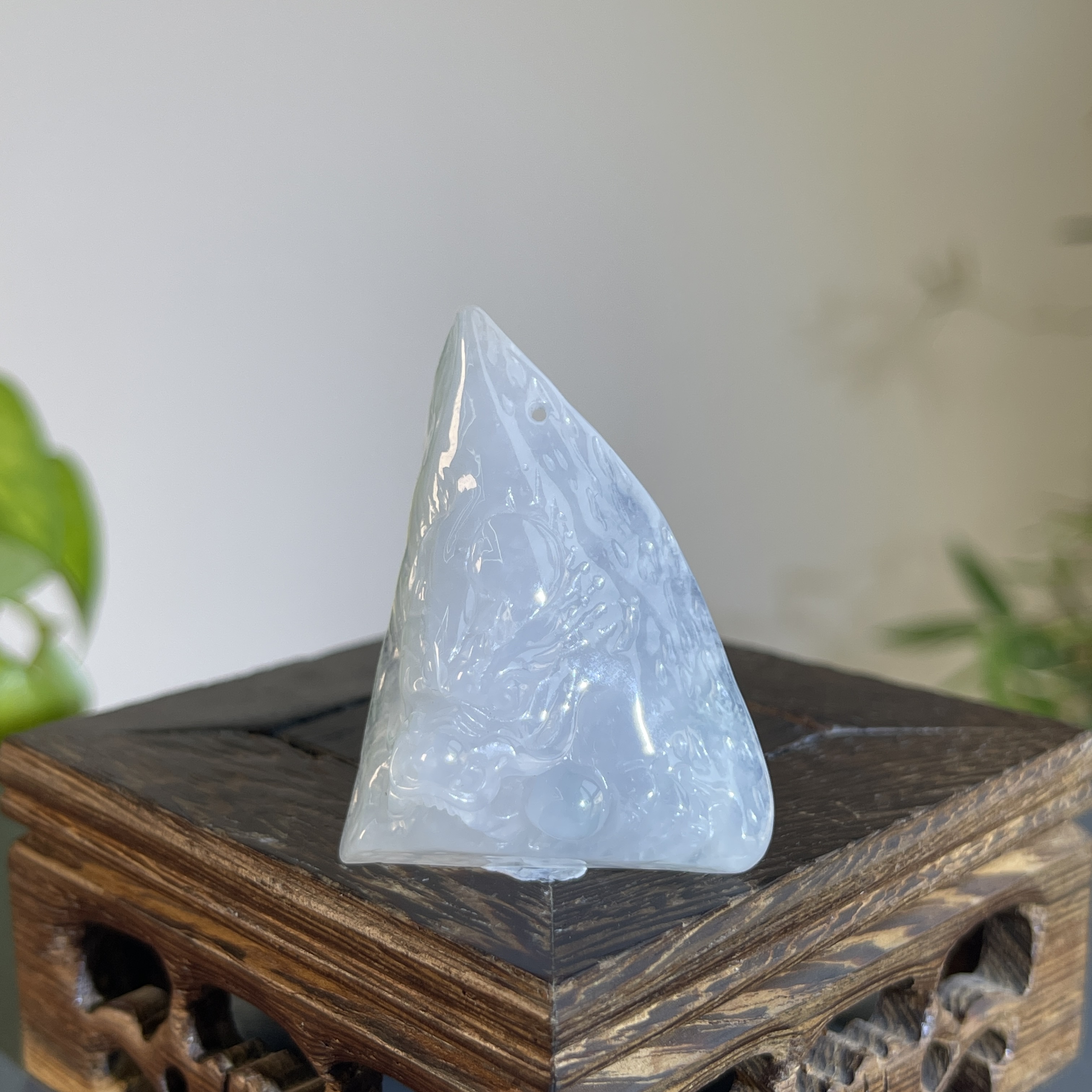 JCA13-82  天然缅甸A货翡翠 龙牌