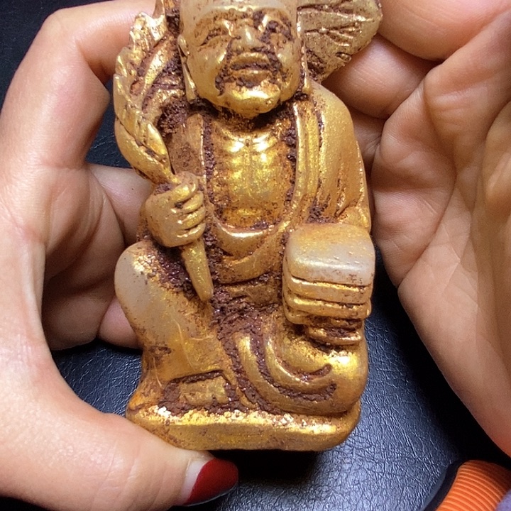 白玉菩提吊坠摆件