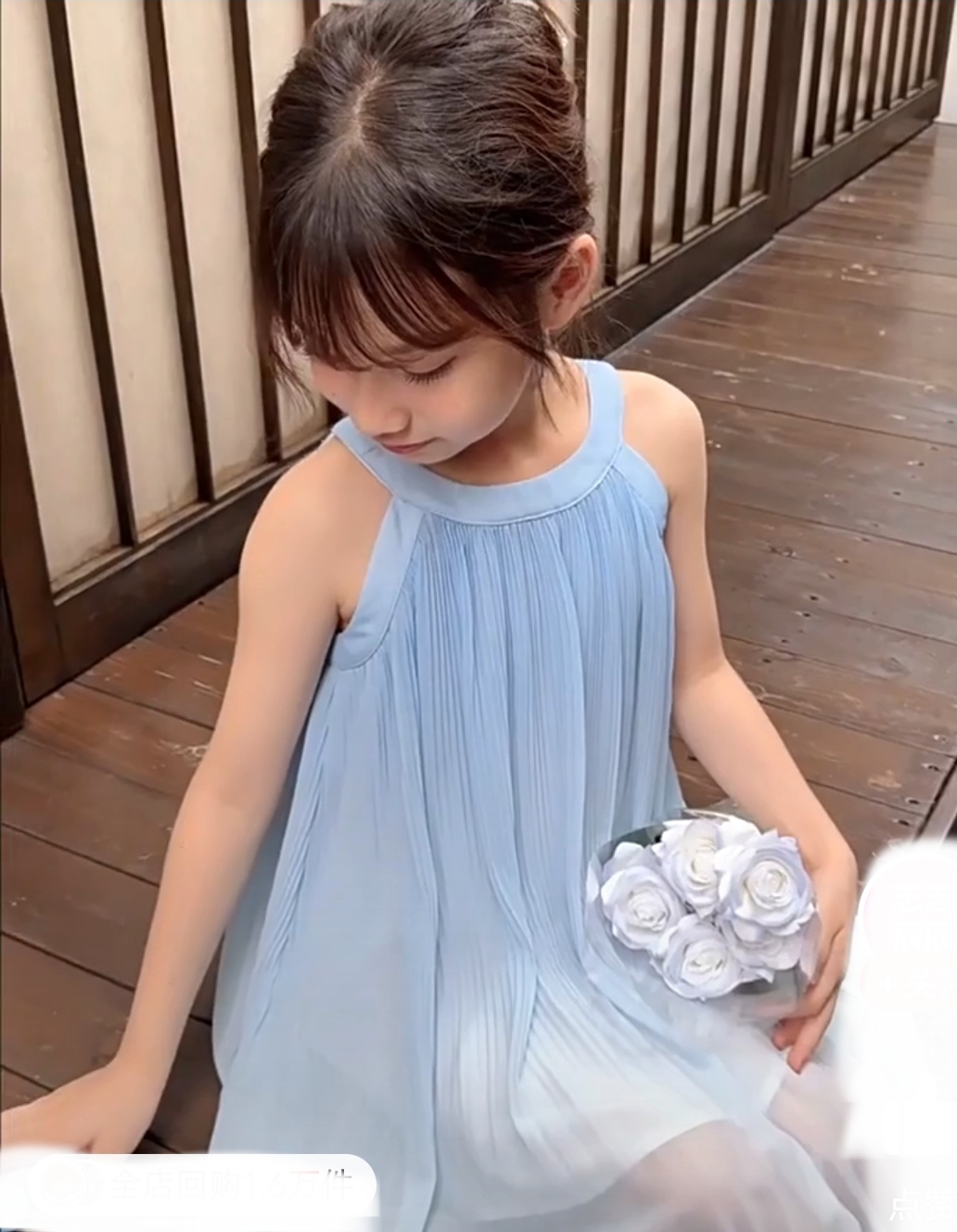 【扣号专用链接①】夏季女宝A字裙田园风露肩时尚吊带裙蓬蓬裙/套装