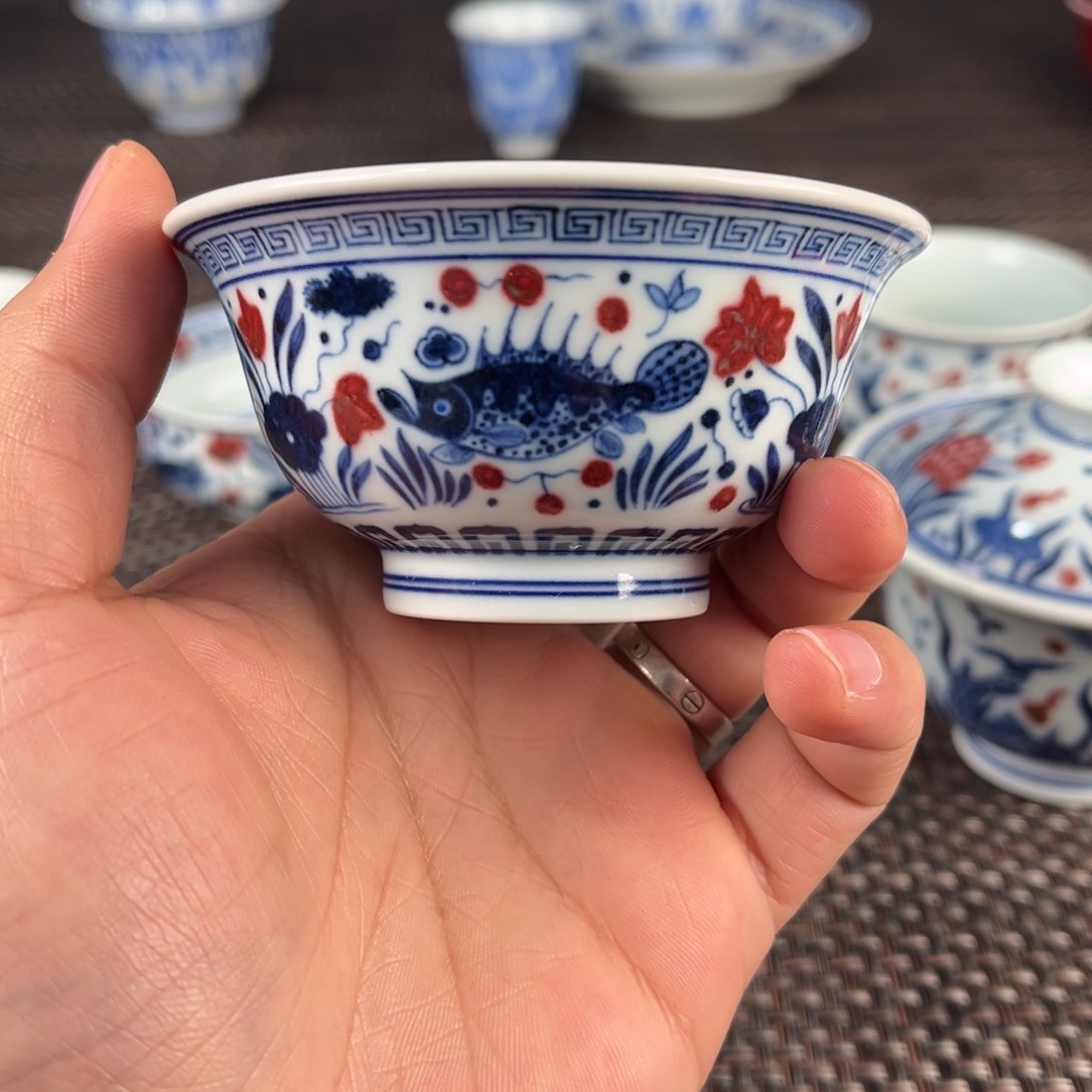 瓷片雍***锤景德镇陶瓷艺术品