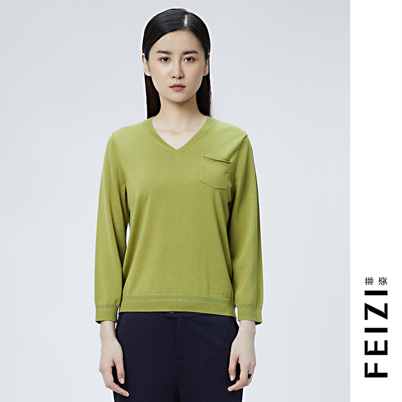 菲姿FEIZI春款毛衫1A823 香草绿