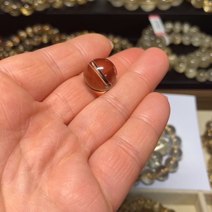 水晶手链未镶嵌天然黄水晶