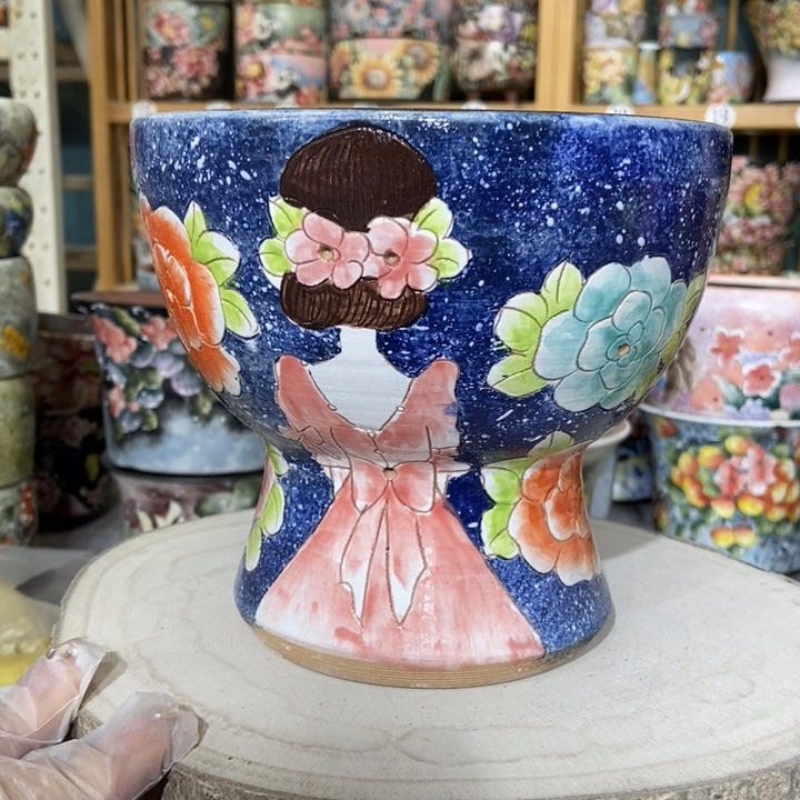 红陶景德镇艺术手绘作品