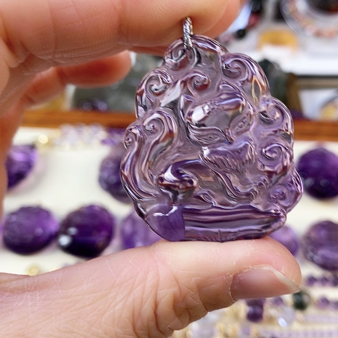 水晶吊坠(不含链)未镶嵌爱**由做珠链