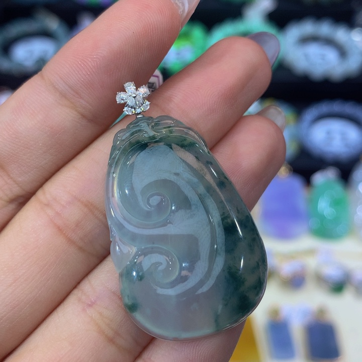 心***晨18K金镶嵌手链翡翠翡翠