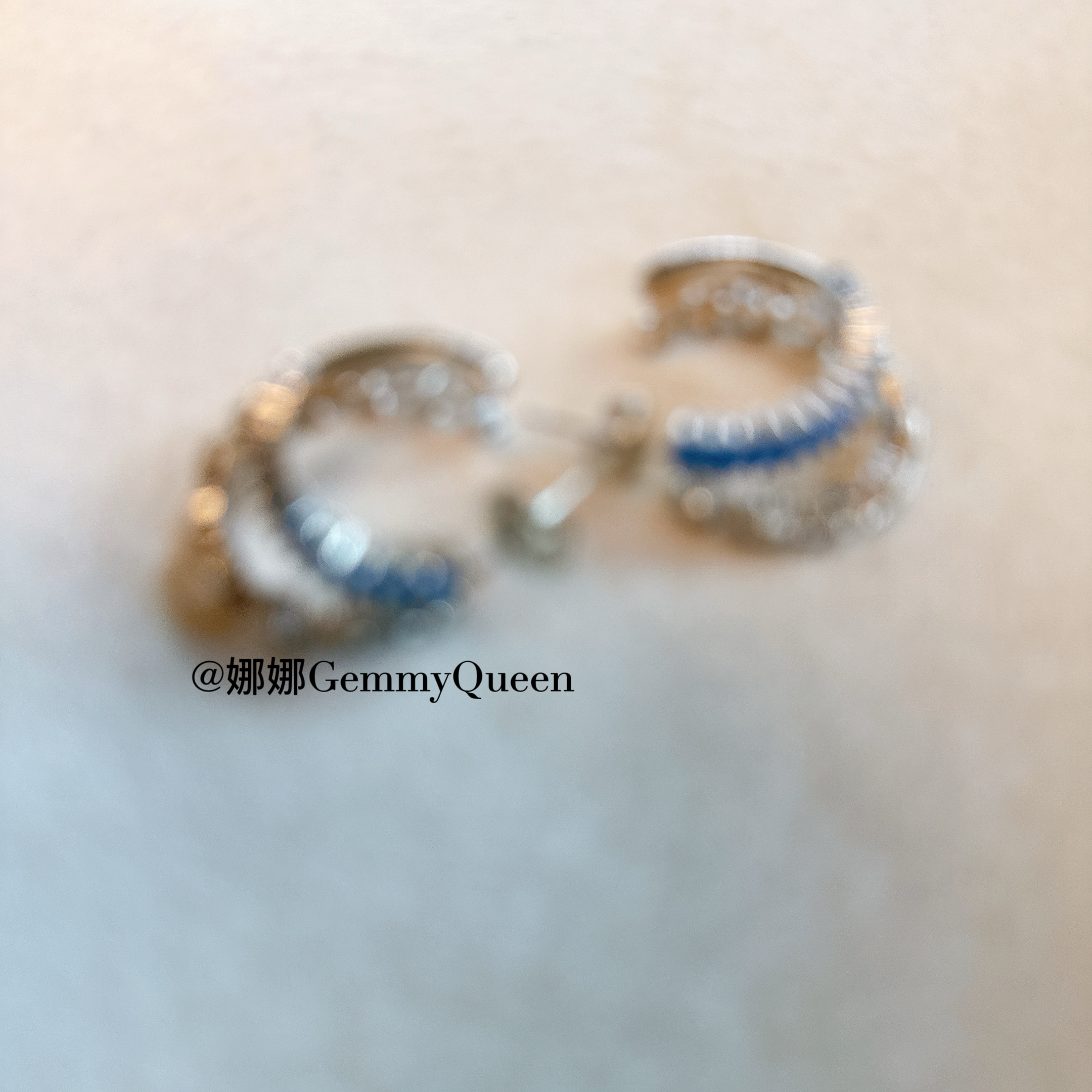 铜合金合成锆石耳饰 娜娜GemmyQueen耳环GQ08847