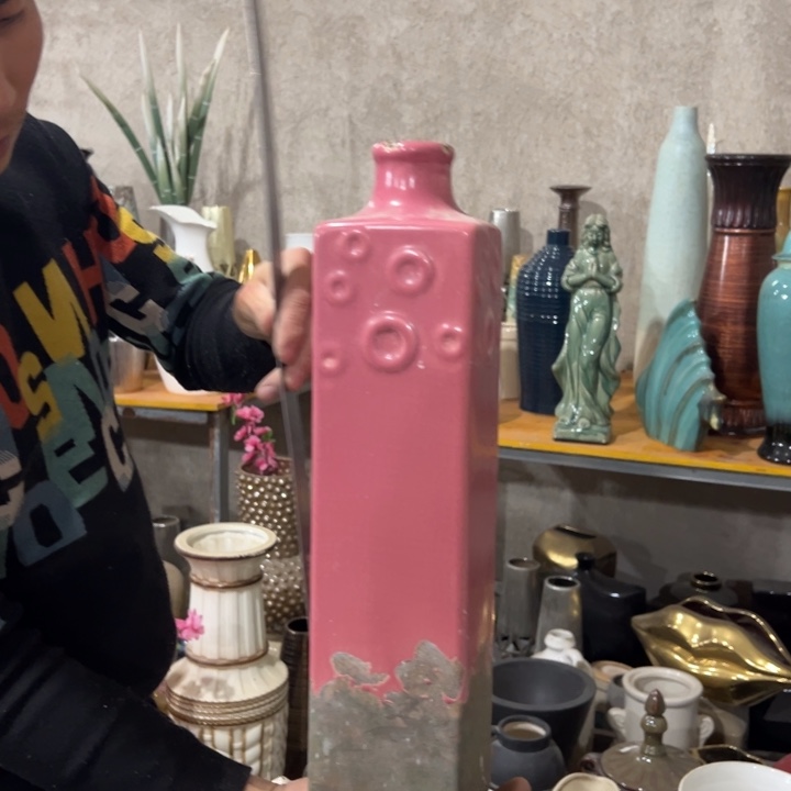 摆件高度45厘米口径4厘米微瑕捡漏