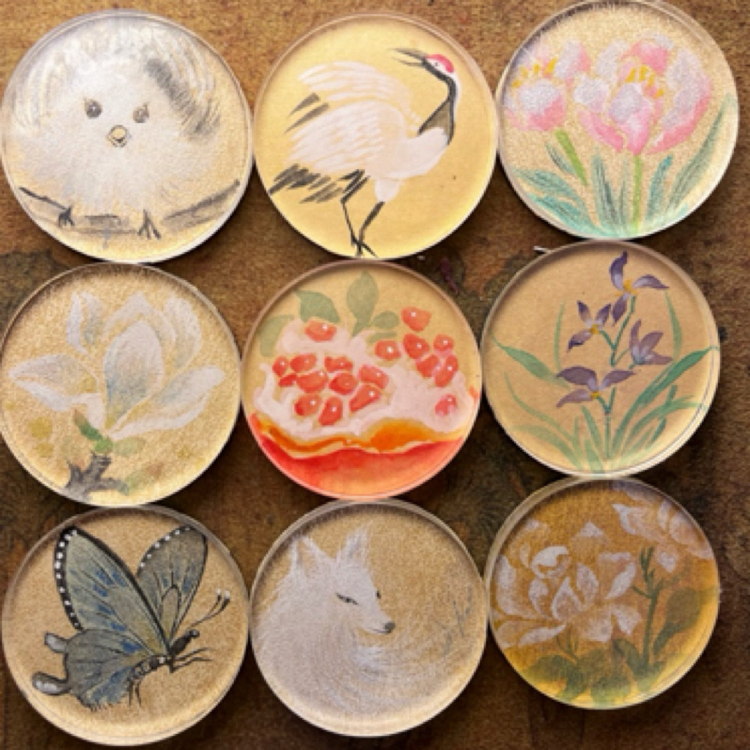 冰箱贴圆形直径五厘米 自选不退不换（直播间专享链接）