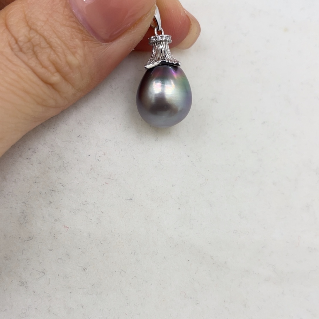 颈饰银S925镶嵌海水珍珠