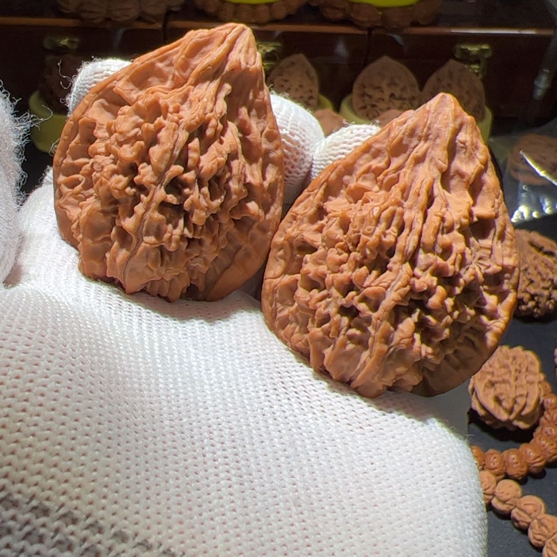 文玩核桃把件秧****头火凤