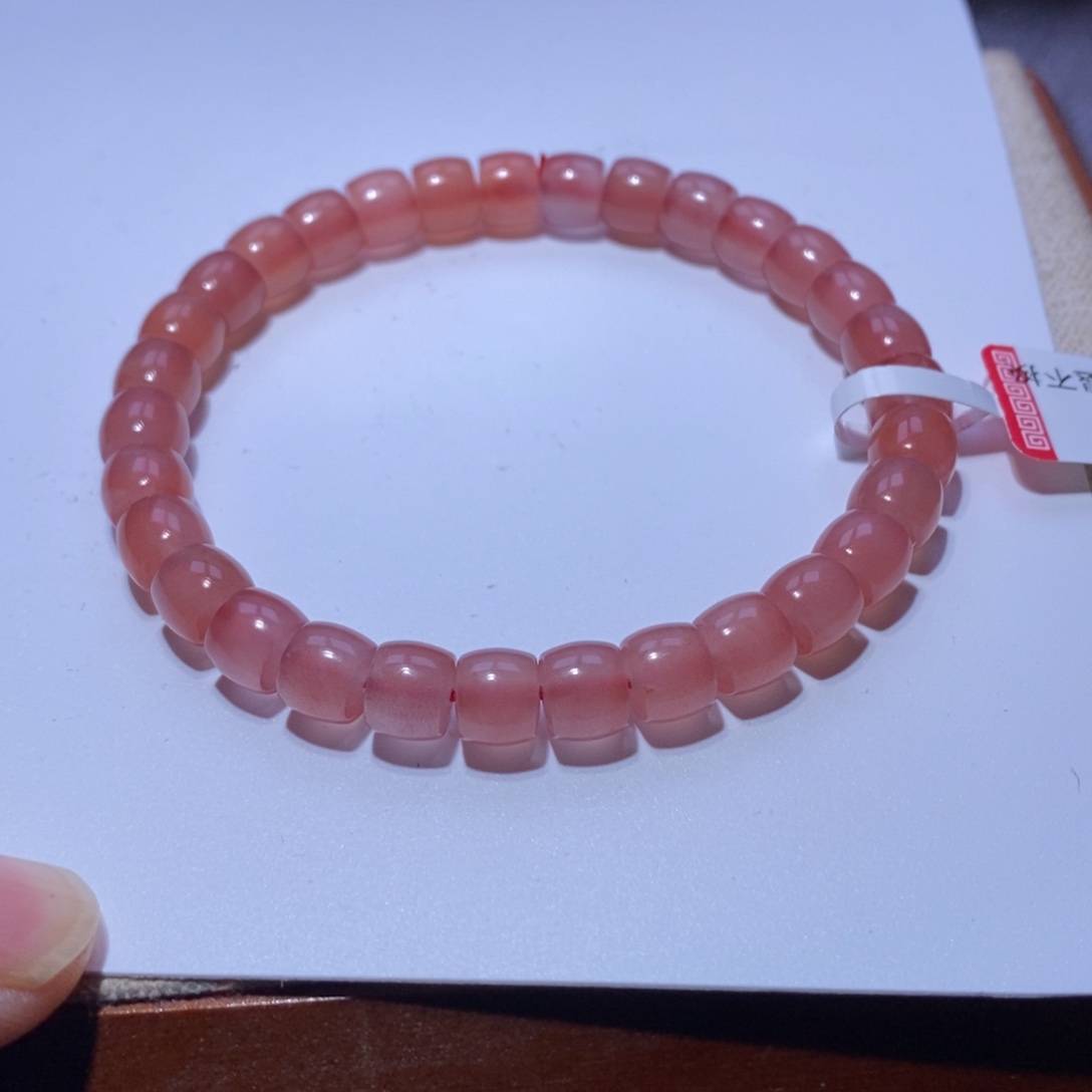 南红玛瑙未镶嵌手串卡7