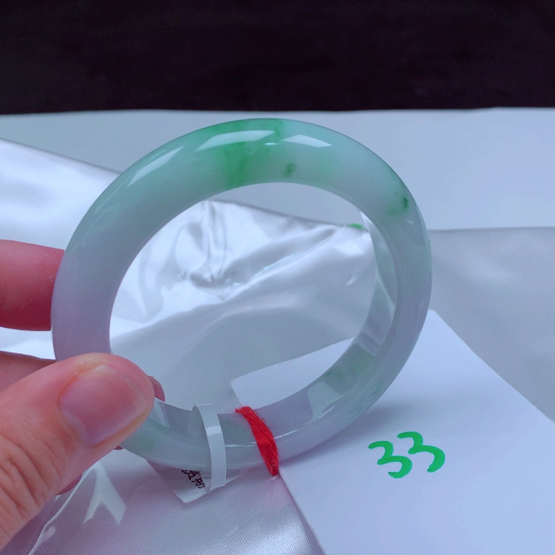 未镶嵌手镯翡翠缅甸天然A货翡翠手镯54