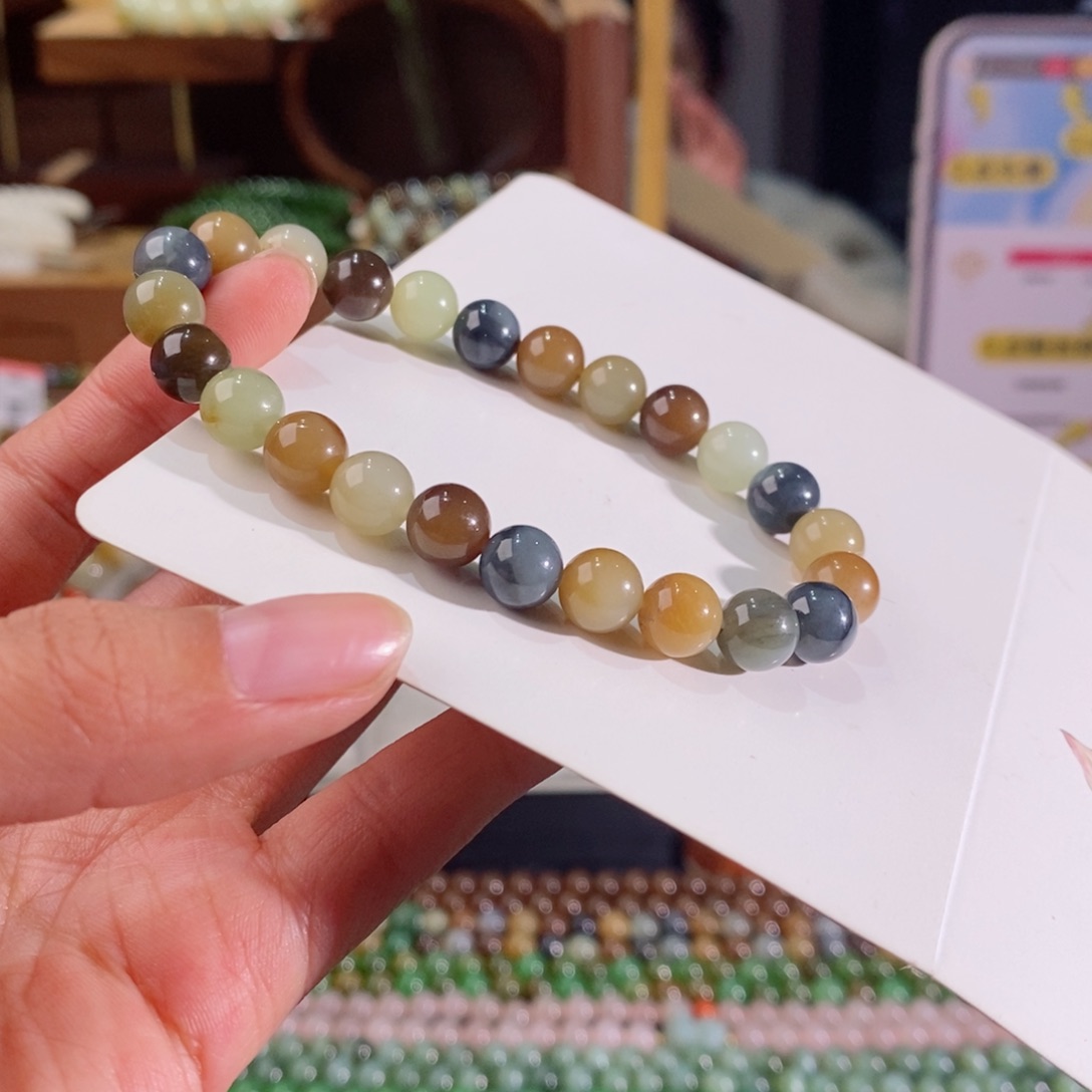 和田玉手串多样性拍一发一未镶嵌