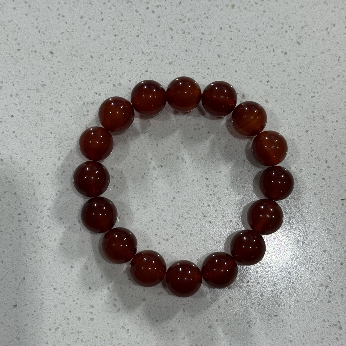 M54 玛瑙圆珠1.2cm 单圈手串