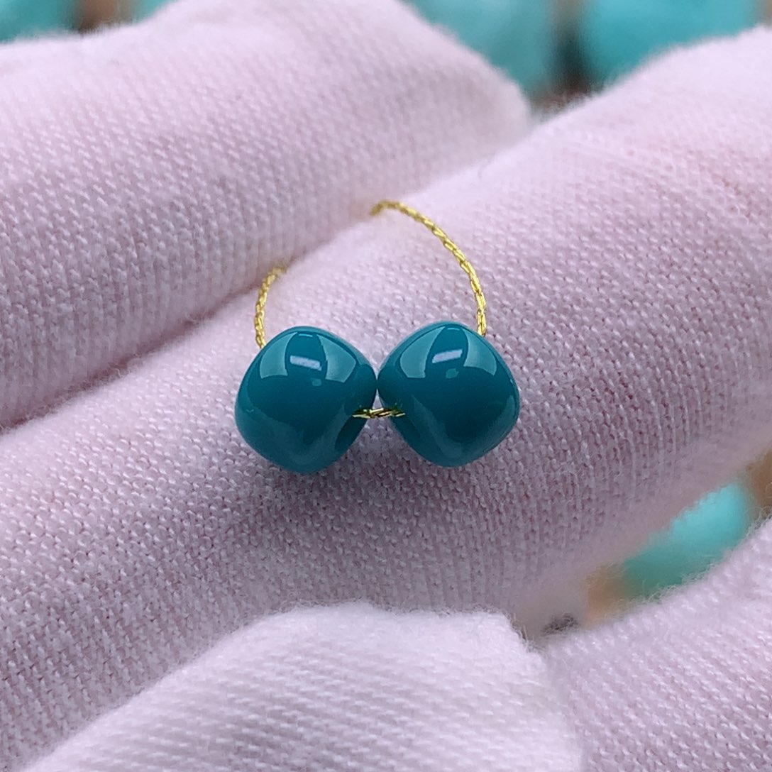 绿松石珠宝奇石未镶嵌5.5✖️4.4mm