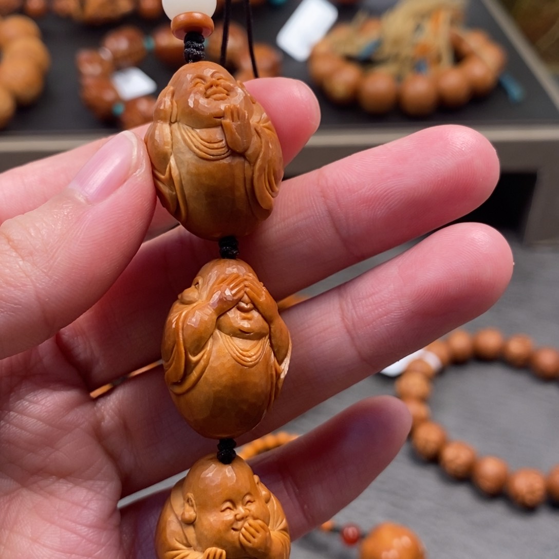 橄榄核手串/手链三步小和尚