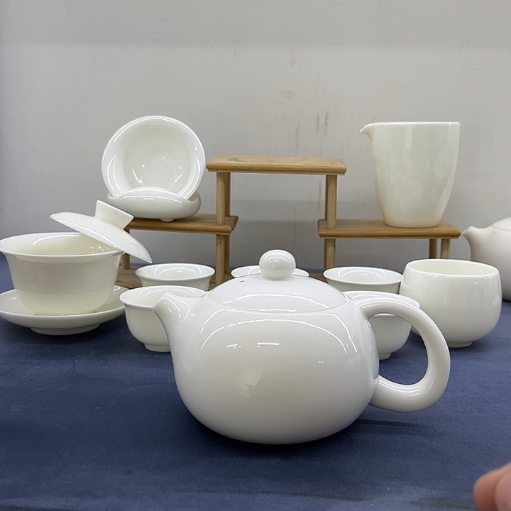 德化白瓷300毫升大壶套装