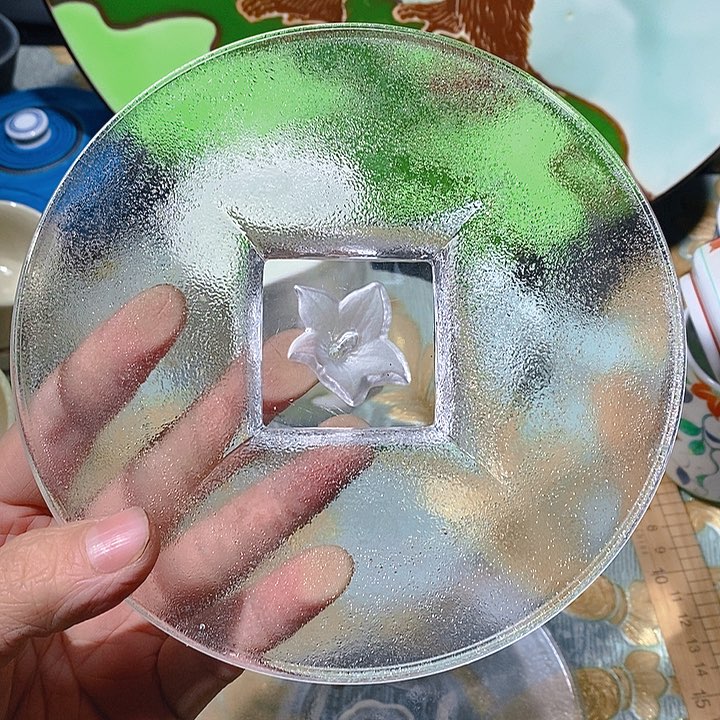 瓷片新年快乐万事如意