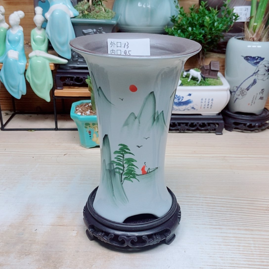 瓷片陶瓷花盆陶瓷艺术