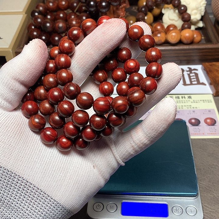 手串/手链小叶紫檀12 17 颗 顶泥