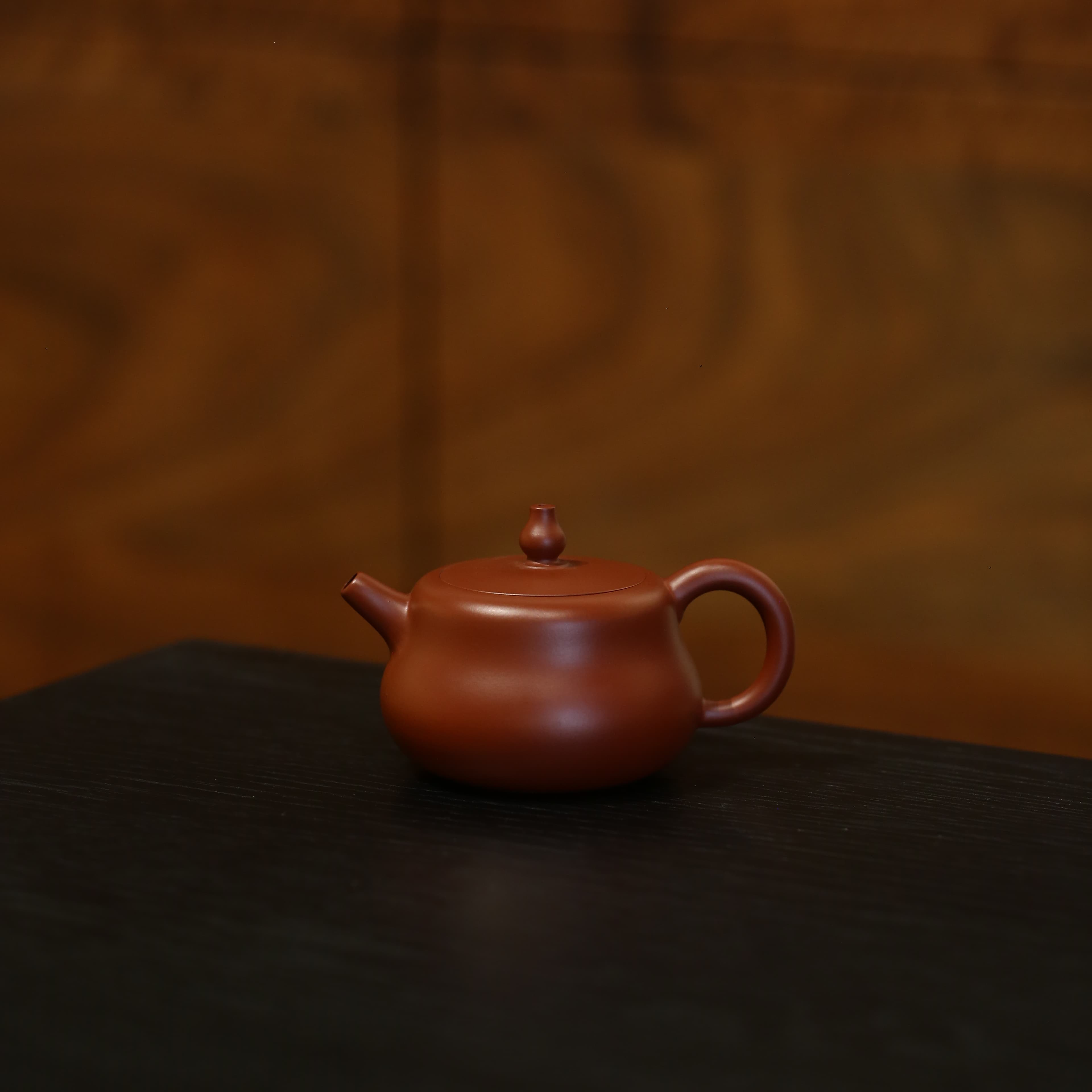 【陶研专属】 宝葫芦 香山朱 170cc 敬砂堂 紫砂壶