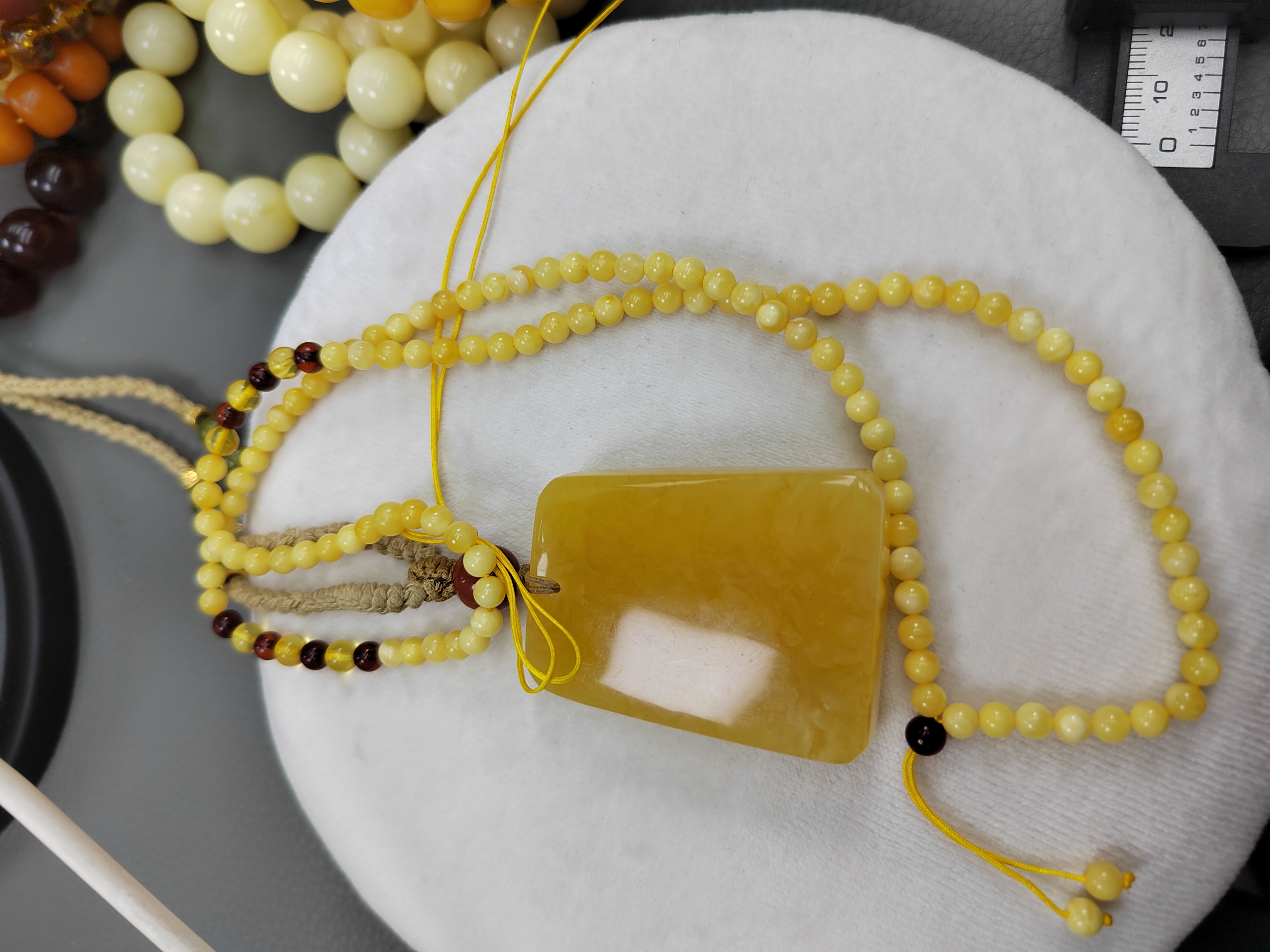 蜜蜡无事牌➕蜜蜡链子