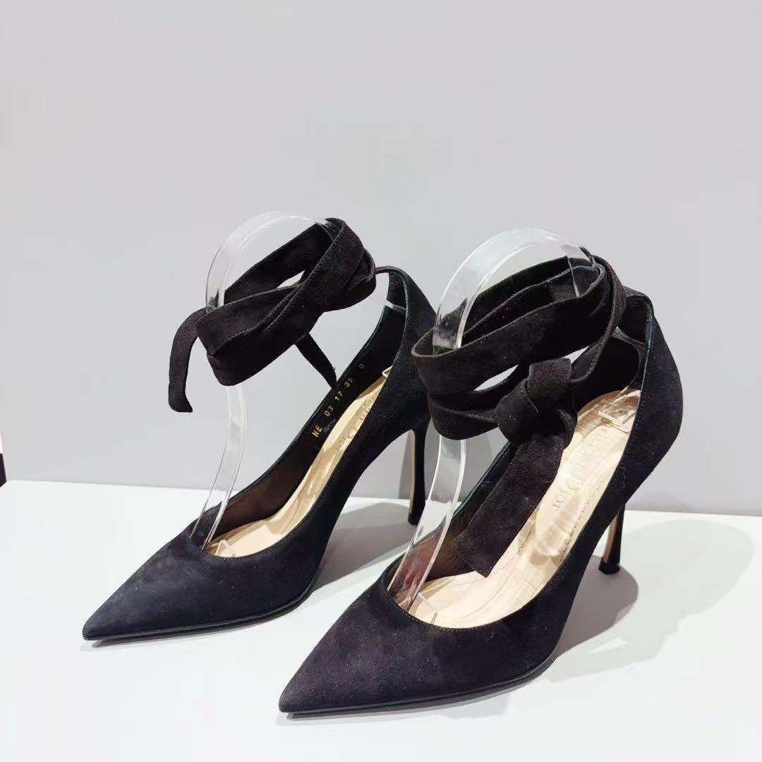 99新 DIOR/迪奥 蔚蓝/高跟鞋/35码/跟高8cm/21年发售/LZ928W051