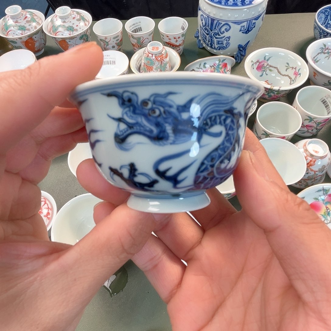 杯青花瓷器青花瓷器