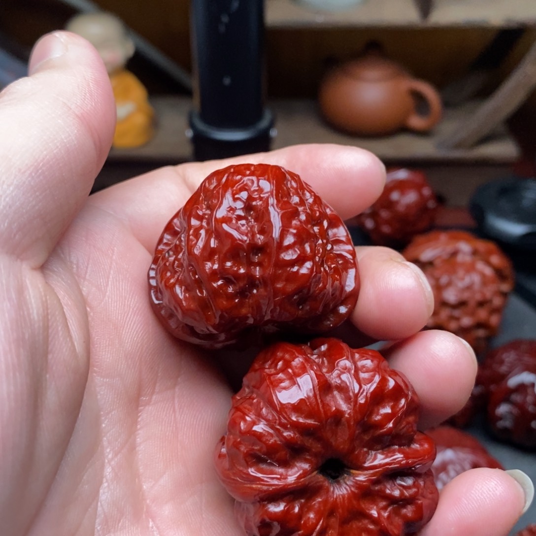 吊坠文玩核桃星****亮37蛤蟆头