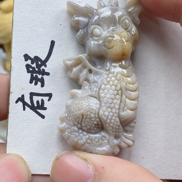 颈饰未镶嵌硅化珊瑚（珊瑚玉）