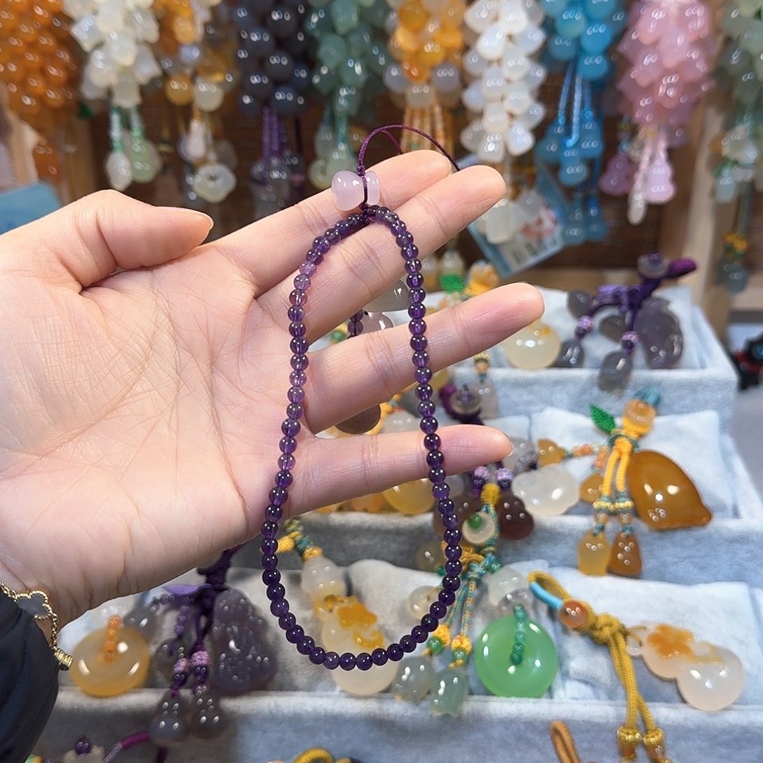 玛瑙/玉髓手机挂件未镶嵌