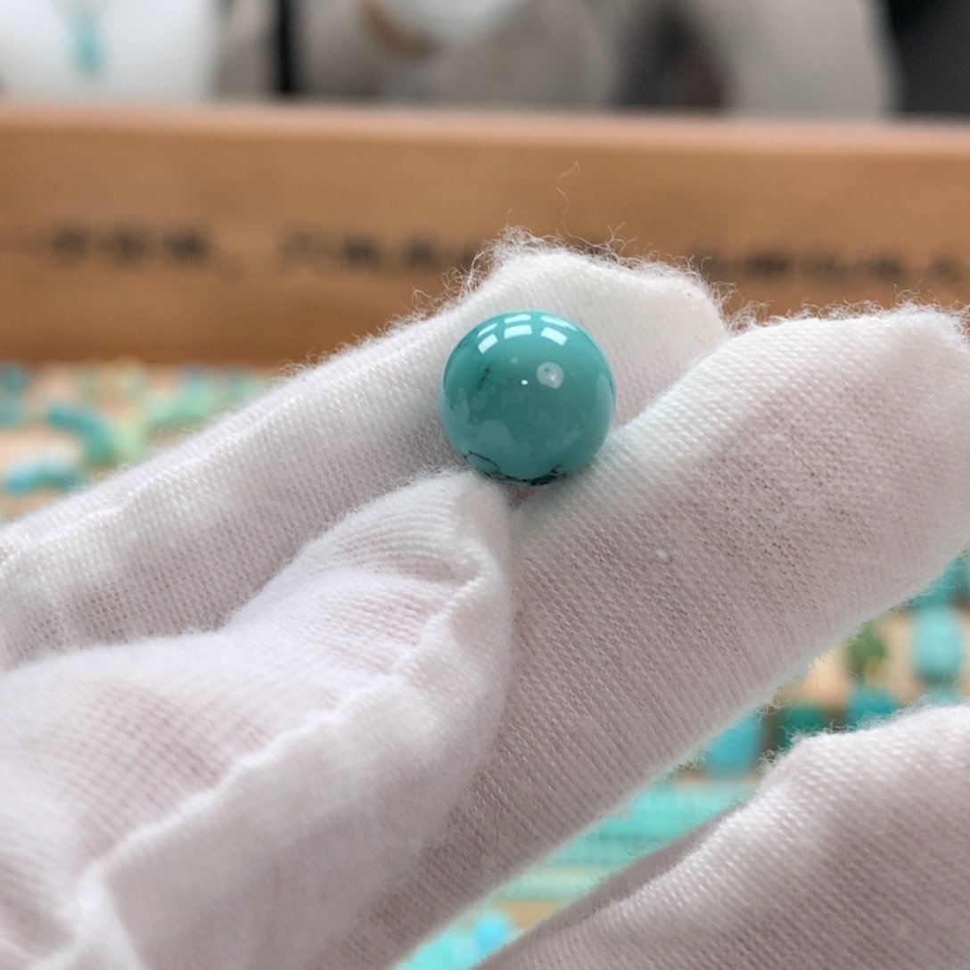 绿松石未镶嵌绿松石圆珠