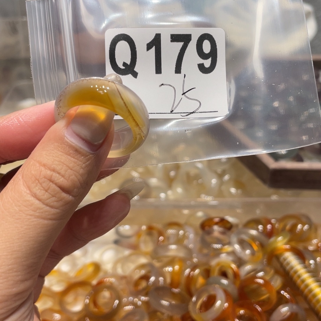玛瑙/玉髓未镶嵌戒指179